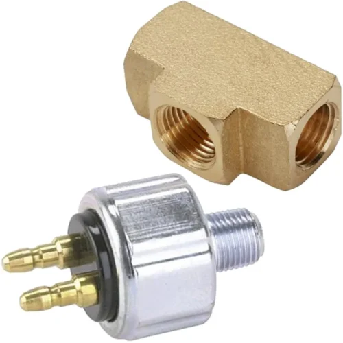 Brake Light Switch Kit w/Brass Tee Fitting, 3/8-24 IFF, 1/8 NPT