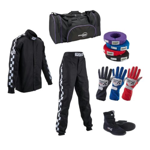 Finishline Qualifier One-Layer Two-Piece Racing Suit Combo & Bag