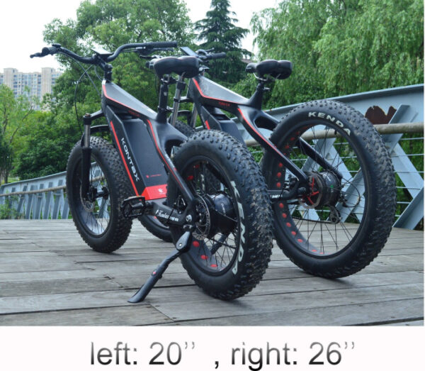 Kontax Carbon Fiber EBike 20" and 26" Tires
